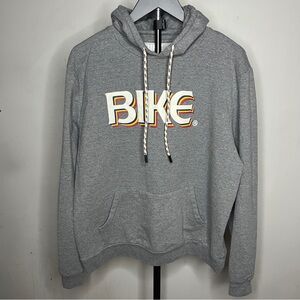 Gray Men's BIKE Hoodie Size Large